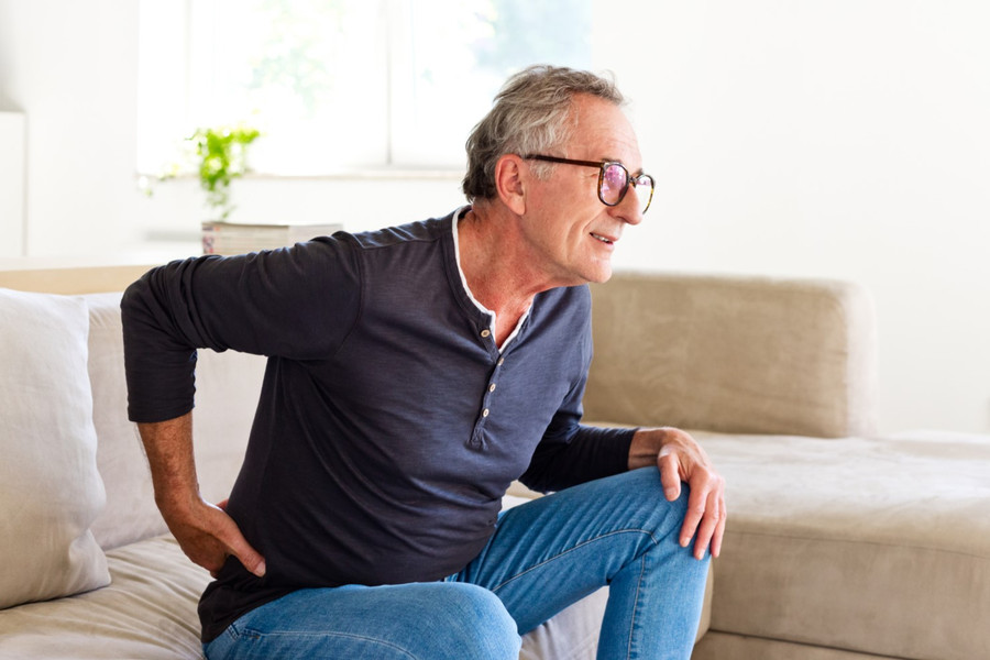 Man in Hernia Pain